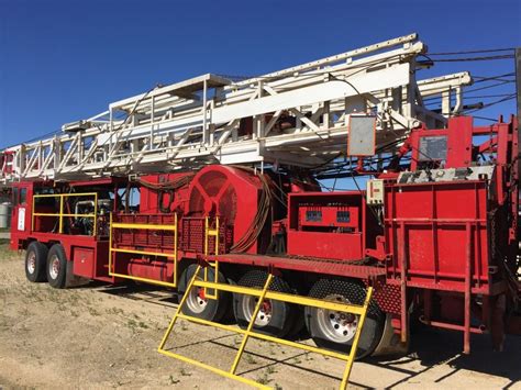 1981 COOPER LTO 550 Double Drum Workover Rig for Sale . . Workover rig for sale
